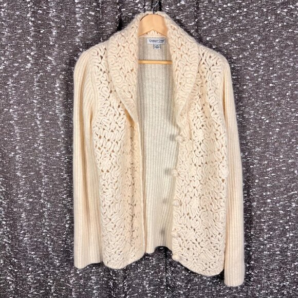 Coldwater Creek Sweaters - Coldwater Creek‎ Cardigan Wool Angora Blend Button Front